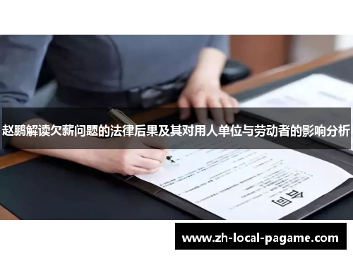 赵鹏解读欠薪问题的法律后果及其对用人单位与劳动者的影响分析