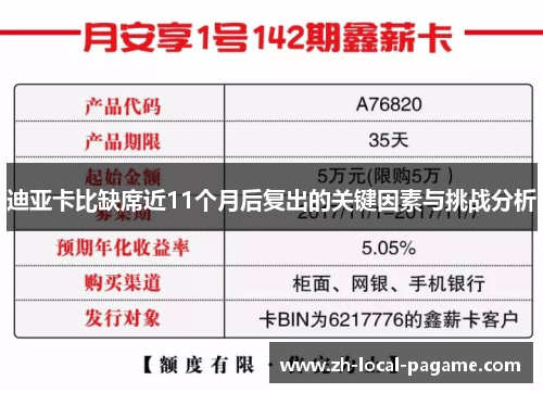迪亚卡比缺席近11个月后复出的关键因素与挑战分析